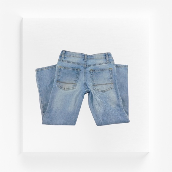 Cat & Jack Kids Straight Stretch Jeans | Size 8 Blue Denim - Picture 2 of 4